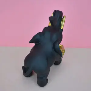 Elegant Black and Gold Lucky Elephant Figurine 10 S9ff954064f59400f9545c9216c821e5an