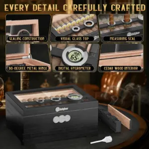 Elegant Dark Wood Cigar Humidor with Digital Hygrometer 9 S9fffc7a12ad048ae8d708e0cac2fe536x