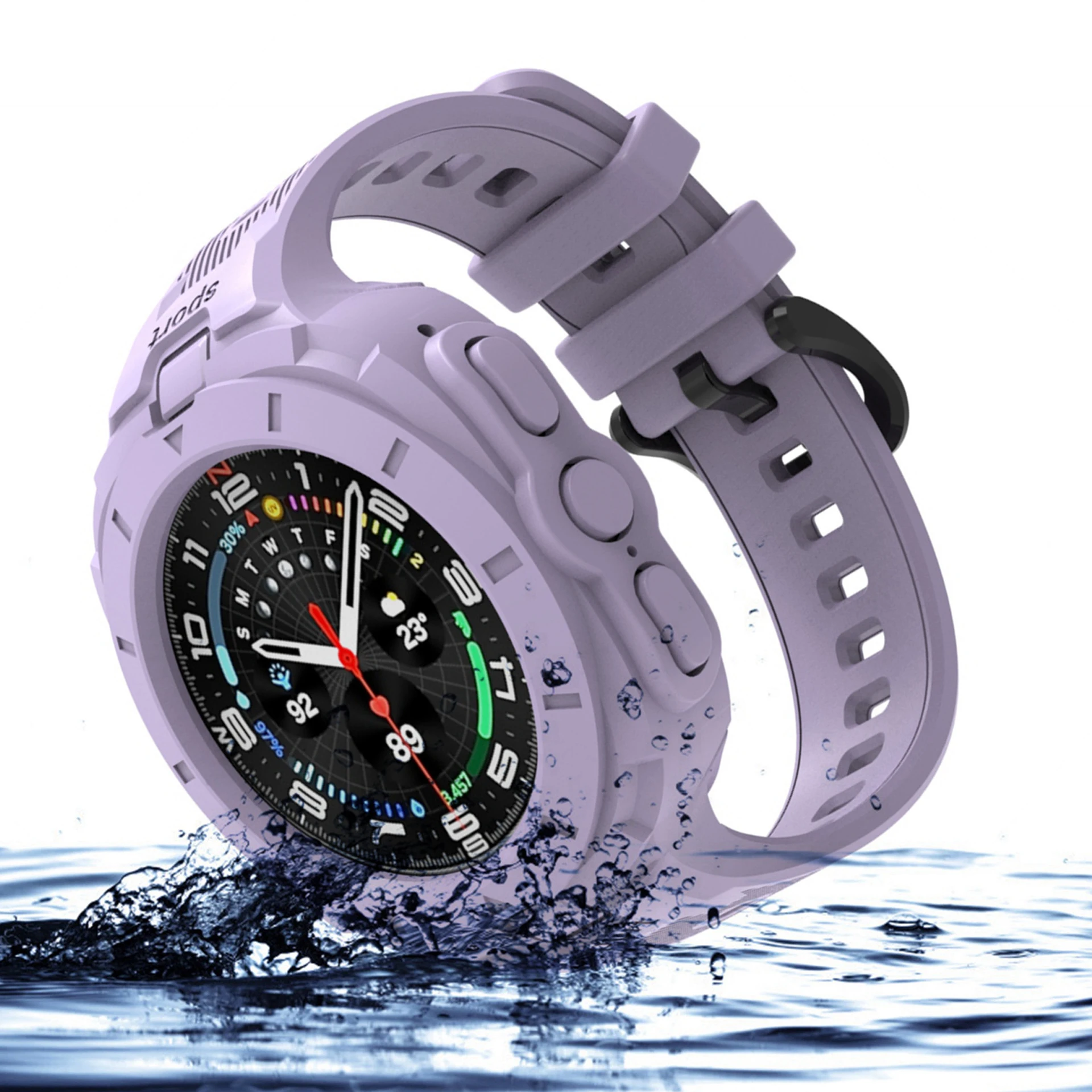 Galaxy Watch 8 2-in-1 Silicone Case & Strap 4 Galaxy Watch 8 2-in-1 Silicone Case & Strap - Image 4