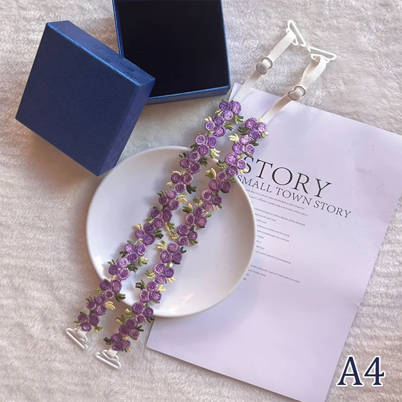 Floral Lace Bra Straps for Women 10 Floral Lace Bra Straps for Women - Image 10