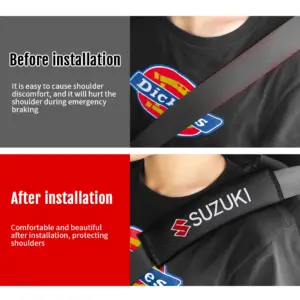 Carbon Fiber Seat Belt Shoulder Covers for Suzuki 10 Sa022e8a0e6cb43038d6b56e454b098e6z 1