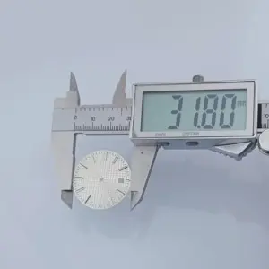 31.8MM Green Textured Watch Dial for NH35/NH36 12 Sa02659a48f334b8d95b34428de7bbe81W