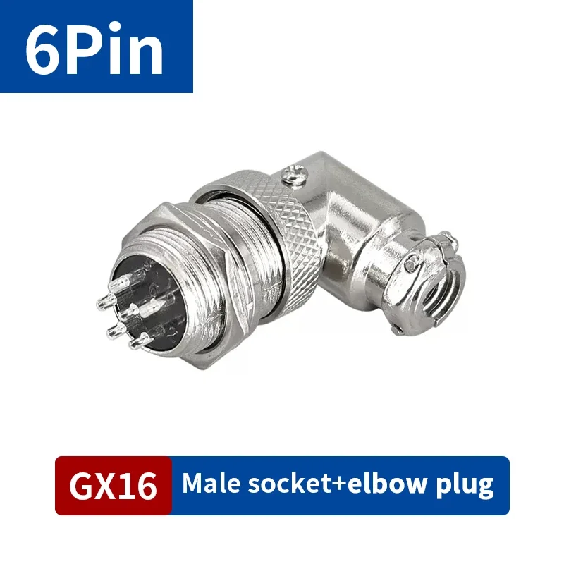 GX16 Waterproof 2-9 Pin Elbow Connectors Set 8 GX16 Waterproof 2-9 Pin Elbow Connectors Set - Image 8