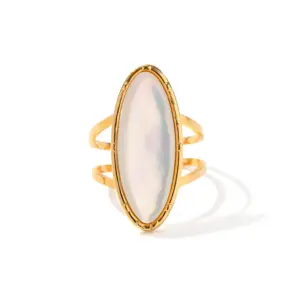 Elegant Stainless Steel Shell Ring JDR2303035