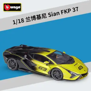 Yellow Lamborghini Sian FKP 37 Model 1:18 Scale 19 Sa05db60d7b814cf2be98c546668a8b22a