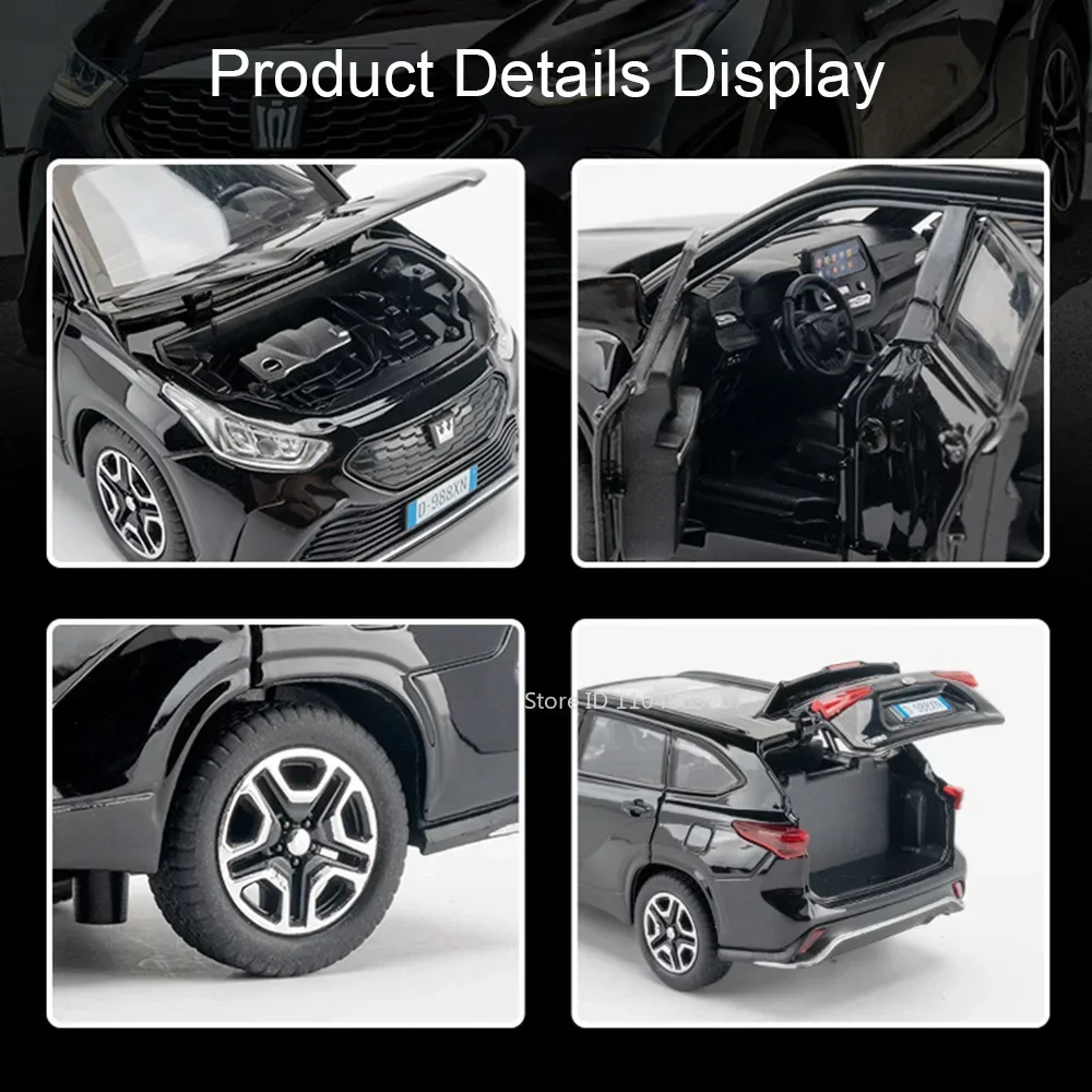 White 1:32 Scale Crown Kluger Model SUV 4 White 1:32 Scale Crown Kluger Model SUV - Image 4