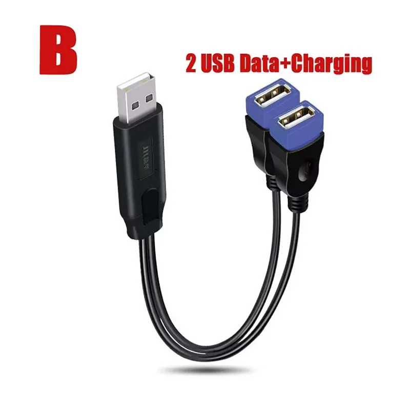 Dual USB 2.0 Splitter Cable with Charging 7 Dual USB 2.0 Splitter Cable with Charging - Image 7
