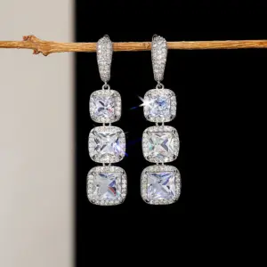 Silver Drop Earrings with Zircon Stones 15 Sa090649d326f4525ab53502b67648a5ag
