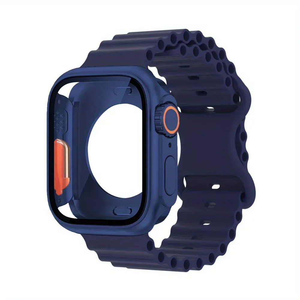 Apple Watch Silicone Case and Strap Set 40mm-46mm 5 Apple Watch Silicone Case and Strap Set 40mm-46mm - Image 5