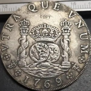 Vintage Bolivia 8 Reales Replica 1769/1770 6 Sa0ae99d799aa46b2b03158576f260057E