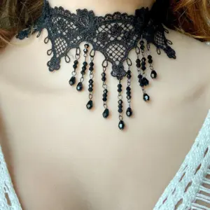 Gothic Lace Choker Necklace for Women 11 Sa0b9a792f7d1445883308242aa98d494v