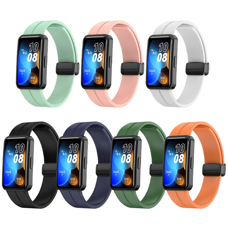 Silicone Magnetic Strap for Huawei SmartBand 8-10 2 Silicone Magnetic Strap for Huawei SmartBand 8-10 - Image 2