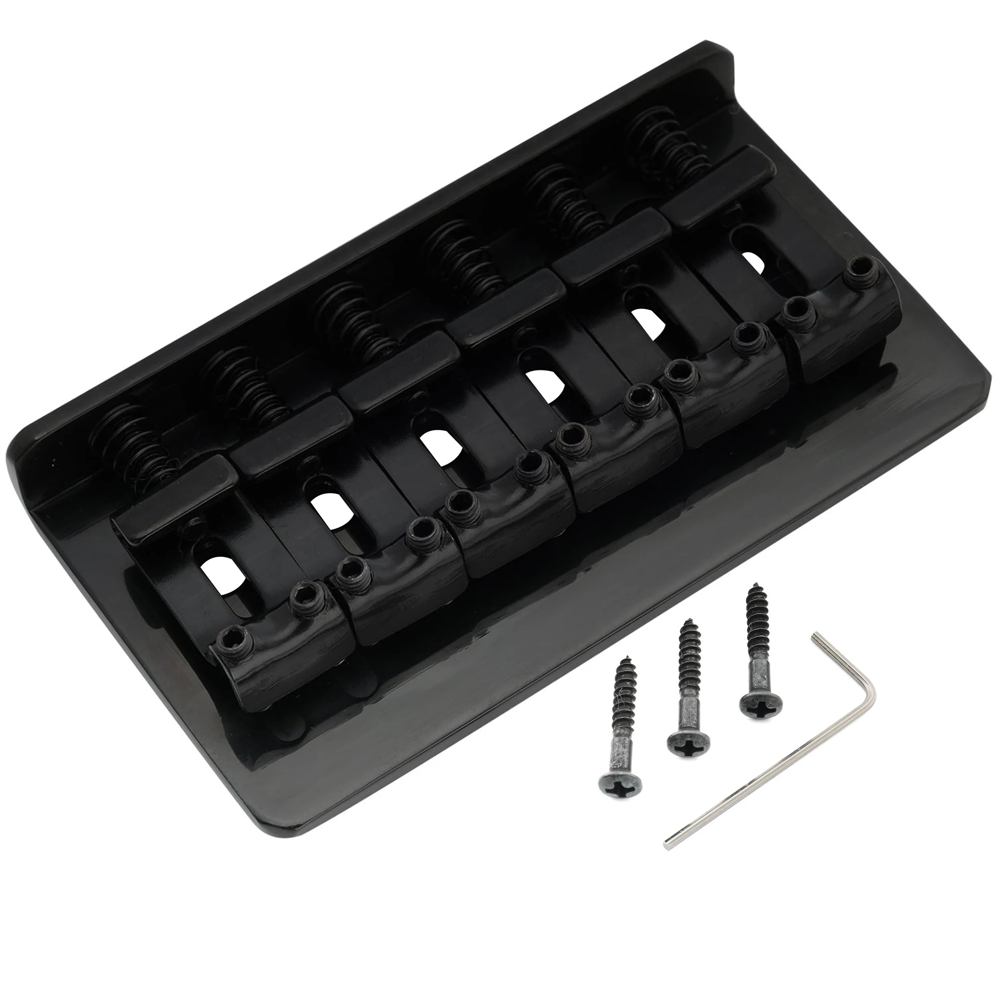 Chrome Electric Guitar Bridge for Strat & Tele 6 Chrome Electric Guitar Bridge for Strat & Tele - Image 6