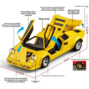 Vibrant Yellow Lamborghini LP500S Miniature Model 10 Sa0c85b573f1049108403b2e560c18694l 1