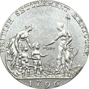 1796 Half Penny Replica Coin in Antique Finish