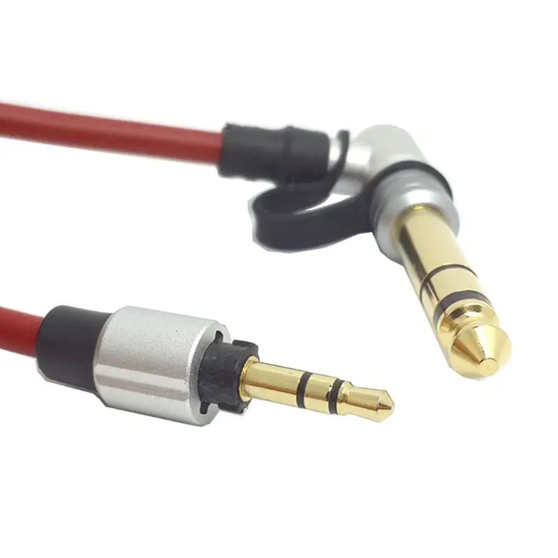 Red Stereo Audio Cable for Headphones 4 Red Stereo Audio Cable for Headphones - Image 4