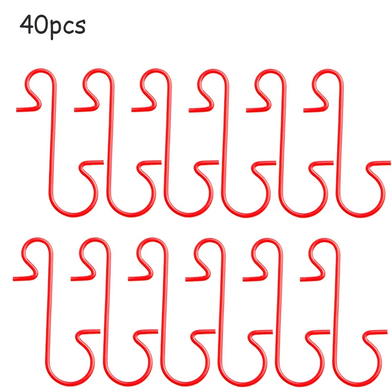 Colorful Metal S-Shaped Christmas Hooks (Set of 40) 8 Colorful Metal S-Shaped Christmas Hooks (Set of 40) - Image 8