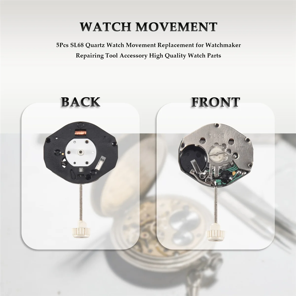 SL68 Quartz Watch Movement Set for Repairs 6 SL68 Quartz Watch Movement Set for Repairs - Image 6