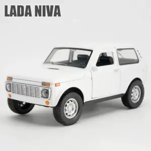 1:18 Scale White LADA NIVA Classic Model