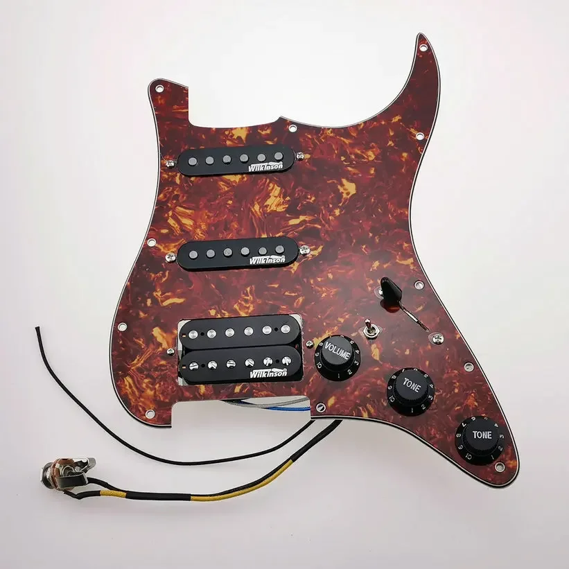 Pearl White Stratocaster Pickguard with Wilkinson Pickups 10 Pearl White Stratocaster Pickguard with Wilkinson Pickups - Image 10