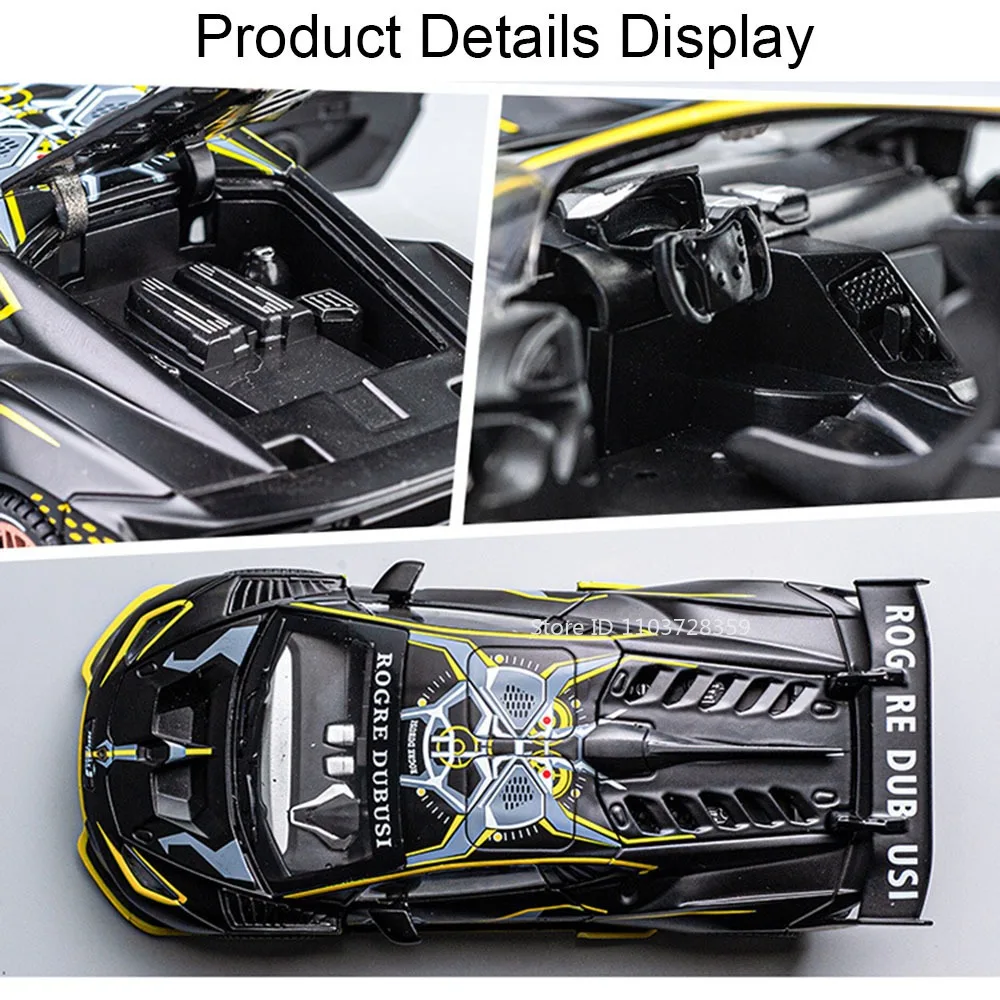 Diecast Lamborghini Sports Car Model 1:32 Scale 3 Diecast Lamborghini Sports Car Model 1:32 Scale - Image 3
