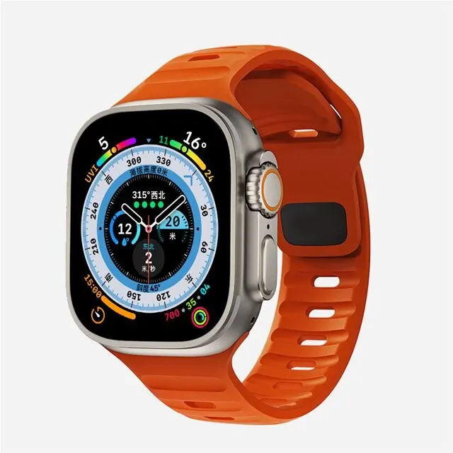 Vibrant Silicone Watch Band for Apple Watch Series 1- Ultra 10 Vibrant Silicone Watch Band for Apple Watch Series 1- Ultra - Image 10