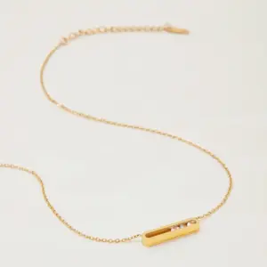 Gold-Tone Stainless Steel Geometric Necklace 12 Sa1626061281346f49204ebfe3a50091eU