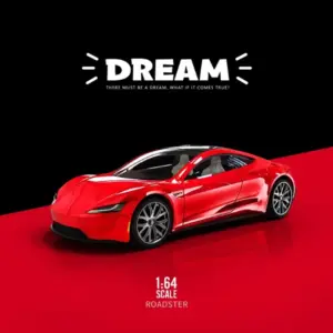 Vibrant Red Diecast Alloy Roadster Model Car 15 Sa180e1338c804f0cae30c4e0fa431ea7W