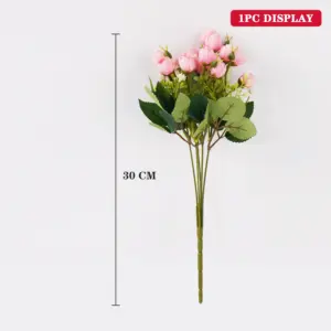 Elegant Pastel Silk Rose Bouquet in White Vase 12 Sa1c5fd1dbeaa4d5a8cc40d87cee108755