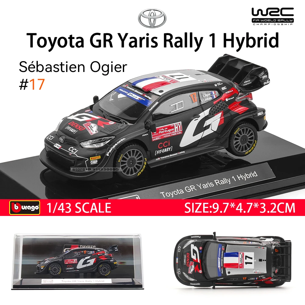 Toyota GR Yaris Rally 1 Hybrid 1:43 Diecast Model 2 Toyota GR Yaris Rally 1 Hybrid 1:43 Diecast Model - Image 2