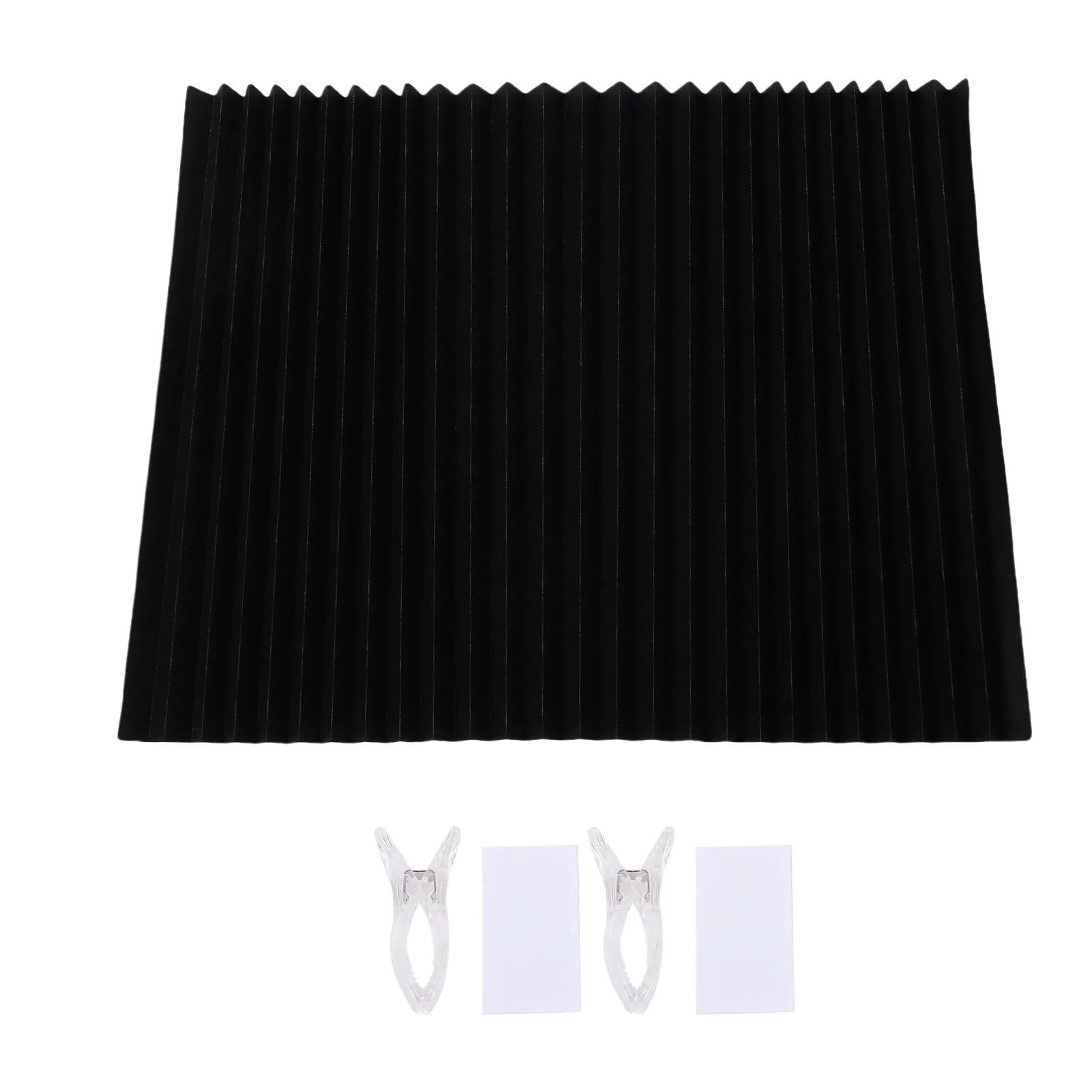 RV Pleated Window Shade Set 90x180cm Black & White 8 RV Pleated Window Shade Set 90x180cm Black & White - Image 8