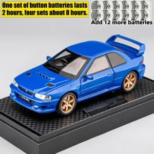 Blue Subaru Impreza WRX STI Model Car 1:32 Scale 19 Sa1e60afc176b4e9795e33a25a4b7fa85f