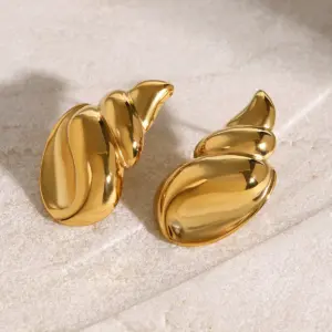 Bold Gold Conch Stainless Steel Earrings 12 Sa1e7e53bc3ce48f687b3595fa0fb592a4