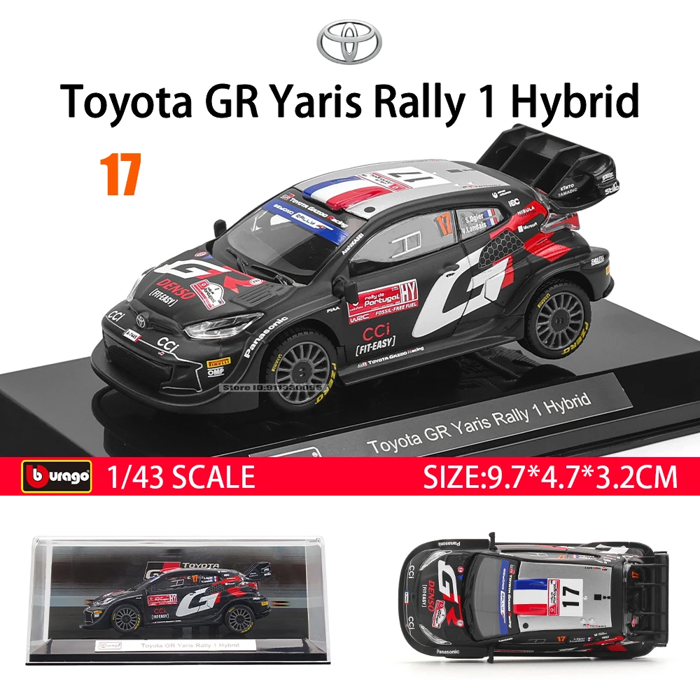 Toyota GR Yaris Rally 1 Hybrid 1:43 Diecast Model 7 Toyota GR Yaris Rally 1 Hybrid 1:43 Diecast Model - Image 7