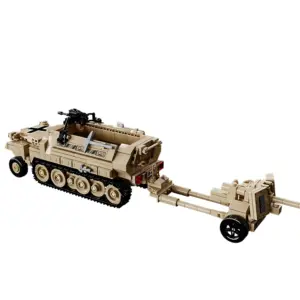 WWII Military Vehicle Model Set with Trailer 14 Sa20e2661f37c4a3e9514946068146d58o