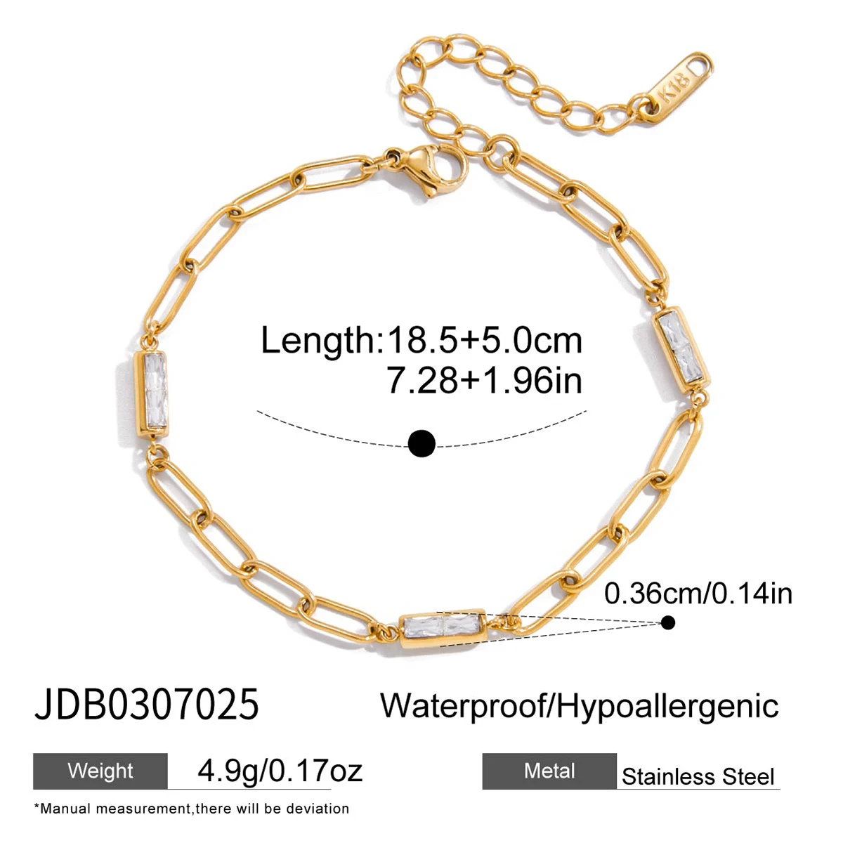 Stainless Steel Zircon Bracelet for Women 10 Stainless Steel Zircon Bracelet for Women - Image 10