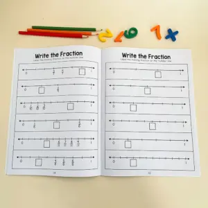 Colorful Fraction Learning Workbook for Kids 10 Sa257b2ff45244d7dad11e31115b12a305