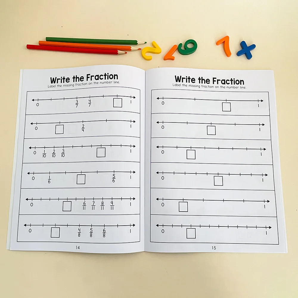 Colorful Fraction Learning Workbook for Kids 4 Colorful Fraction Learning Workbook for Kids - Image 4