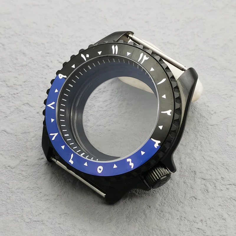 42mm Matte Black Watch Case for SK007 4 42mm Matte Black Watch Case for SK007 - Image 4