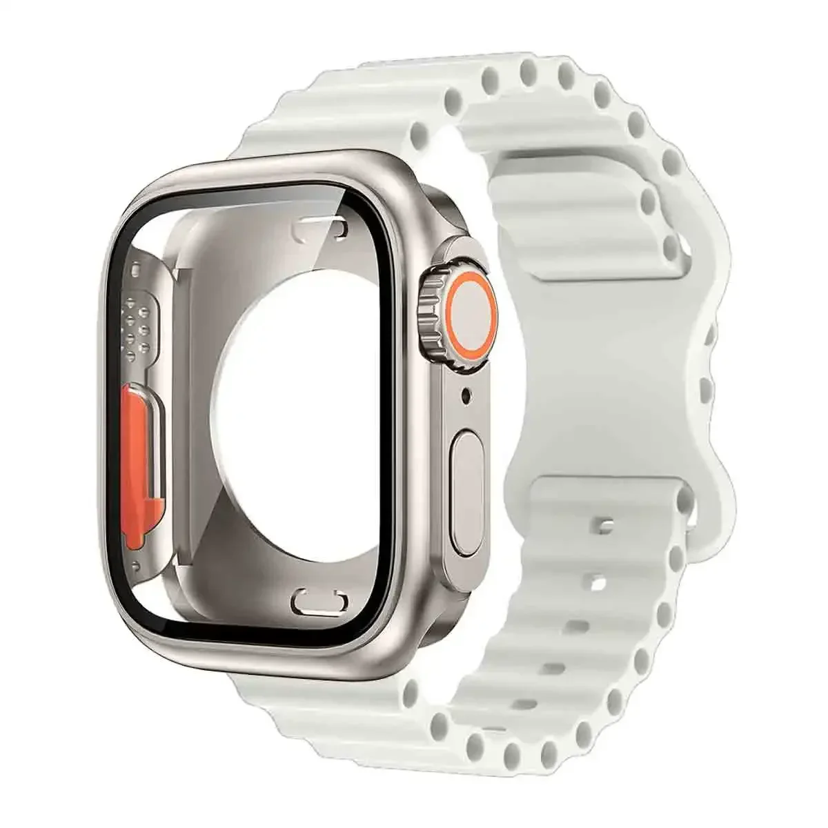 Apple Watch Silicone Case and Strap Set 40mm-46mm 7 Apple Watch Silicone Case and Strap Set 40mm-46mm - Image 7