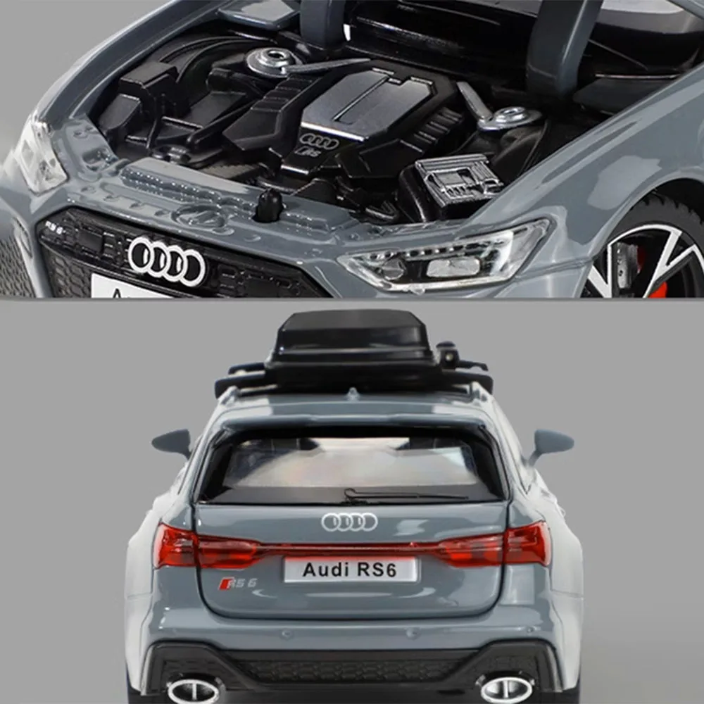 1:32 Diecast Audi RS6 Model with Lights 6 1:32 Diecast Audi RS6 Model with Lights - Image 6