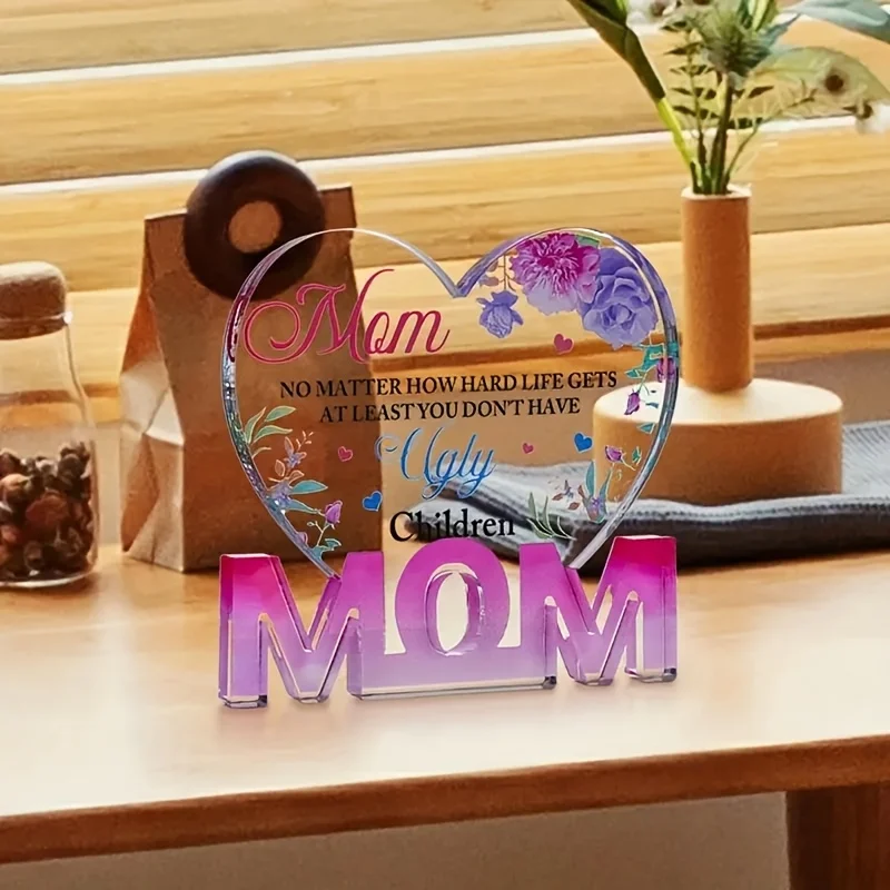 Heart-Shaped Acrylic Wall Decor for Moms 6 Heart-Shaped Acrylic Wall Decor for Moms - Image 6