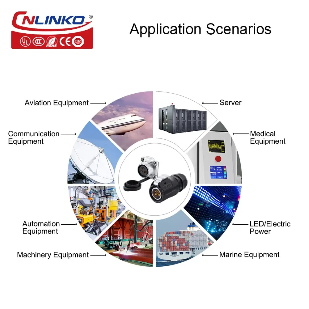 LP20 Waterproof Circular Connector for Outdoor Power 6 LP20 Waterproof Circular Connector for Outdoor Power - Image 6