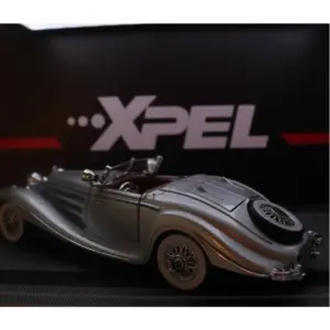 Vintage Silver Mercedes Benz 500k Model 1:24 Scale 12 Sa2db5563480f499797cb6c686663c8aeH