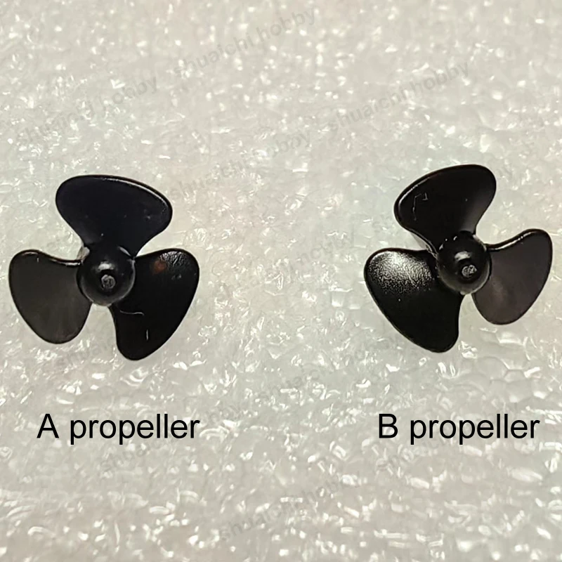 Black 3-Blade RC Boat Propellers Set 10mm Diameter 2 Black 3-Blade RC Boat Propellers Set 10mm Diameter - Image 2