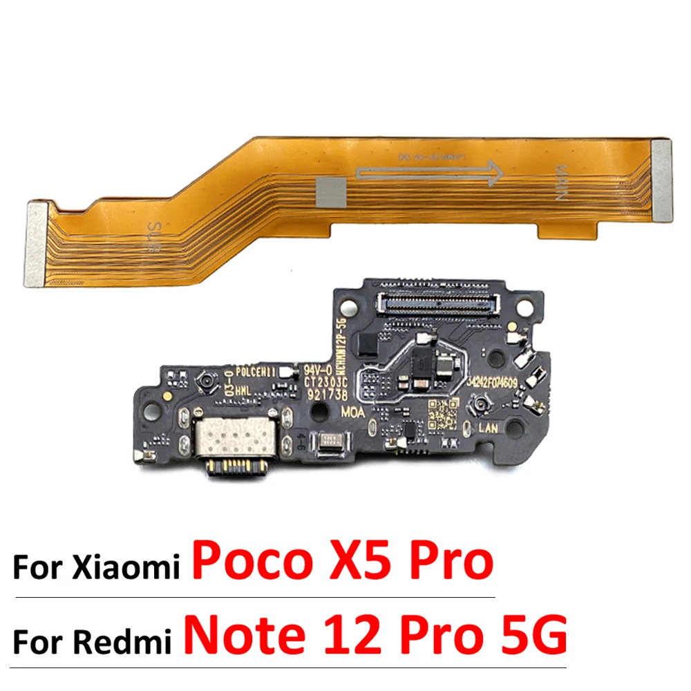Xiaomi USB Charging Flex Cable for Poco X5/X6, Redmi Note 12 6 Xiaomi USB Charging Flex Cable for Poco X5/X6, Redmi Note 12 - Image 6