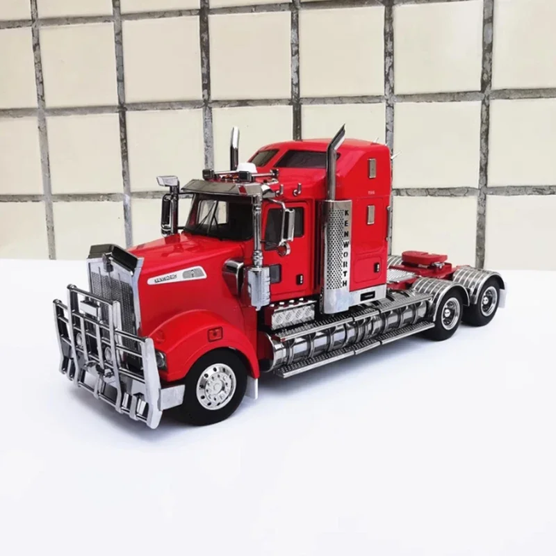 Vibrant Red Kenworth T909 Diecast Model 7 Vibrant Red Kenworth T909 Diecast Model - Image 7