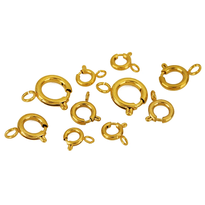 Stainless Steel & Gold Spring Clasp Set for Jewelry 5 Stainless Steel & Gold Spring Clasp Set for Jewelry - Image 5