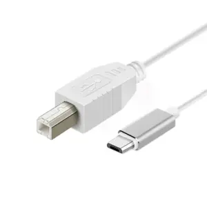 White USB C to USB B MIDI Cable for Instruments 11 Sa30d016698fa4a9a85450af76dd7756dK
