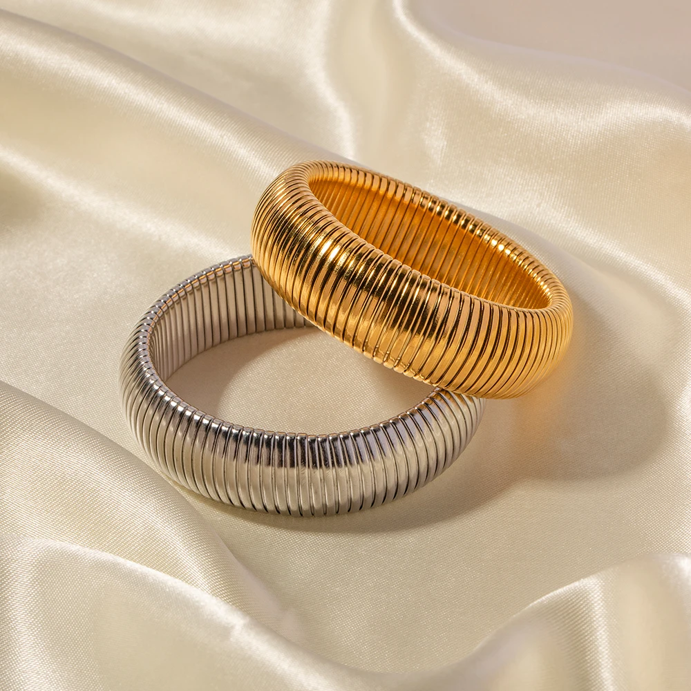 Stainless Steel Elastic Women’s Bracelet 4 Stainless Steel Elastic Women’s Bracelet - Image 4